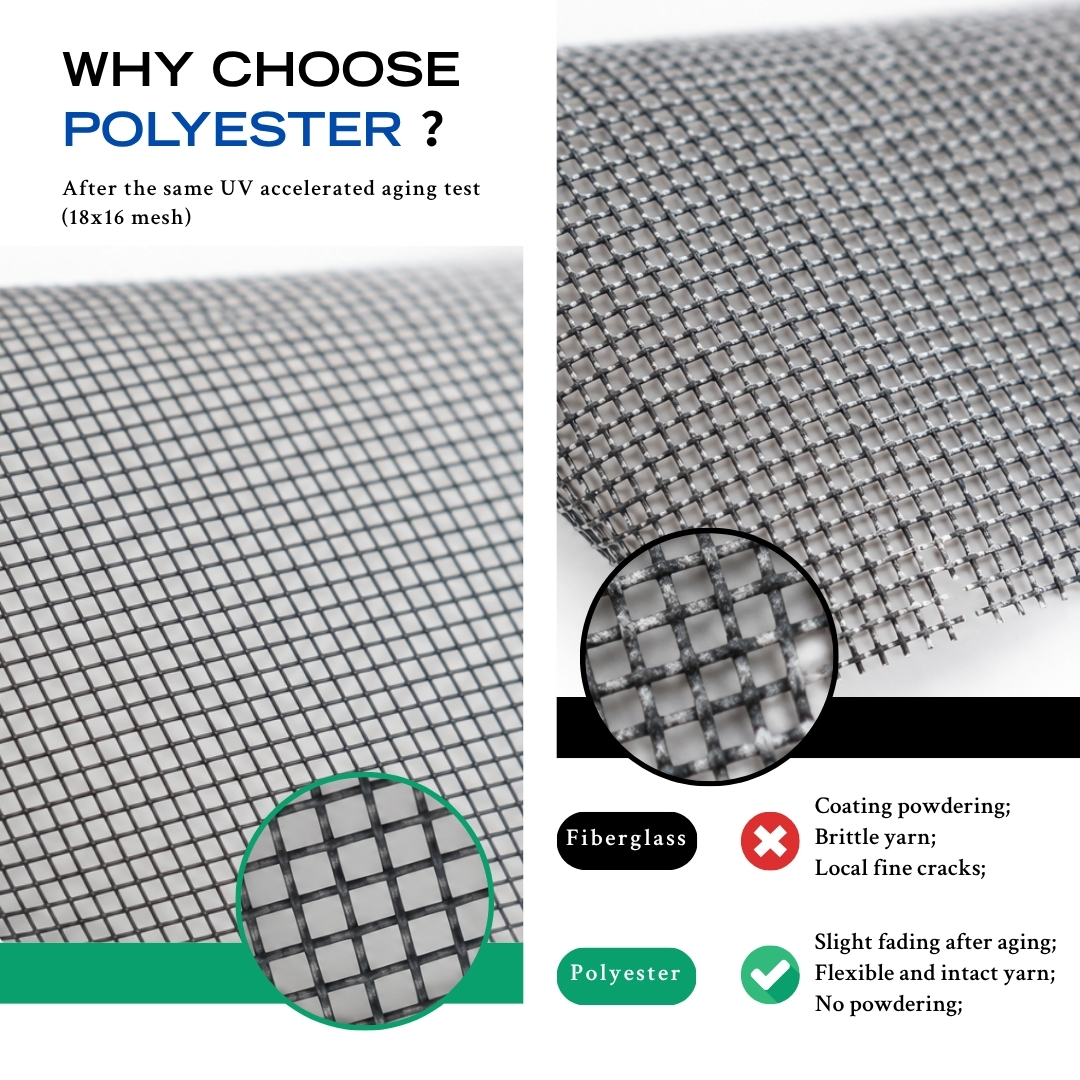 Fiberglass vs. Polyester Window Screen Mesh: Which One Is Right for Your Application?