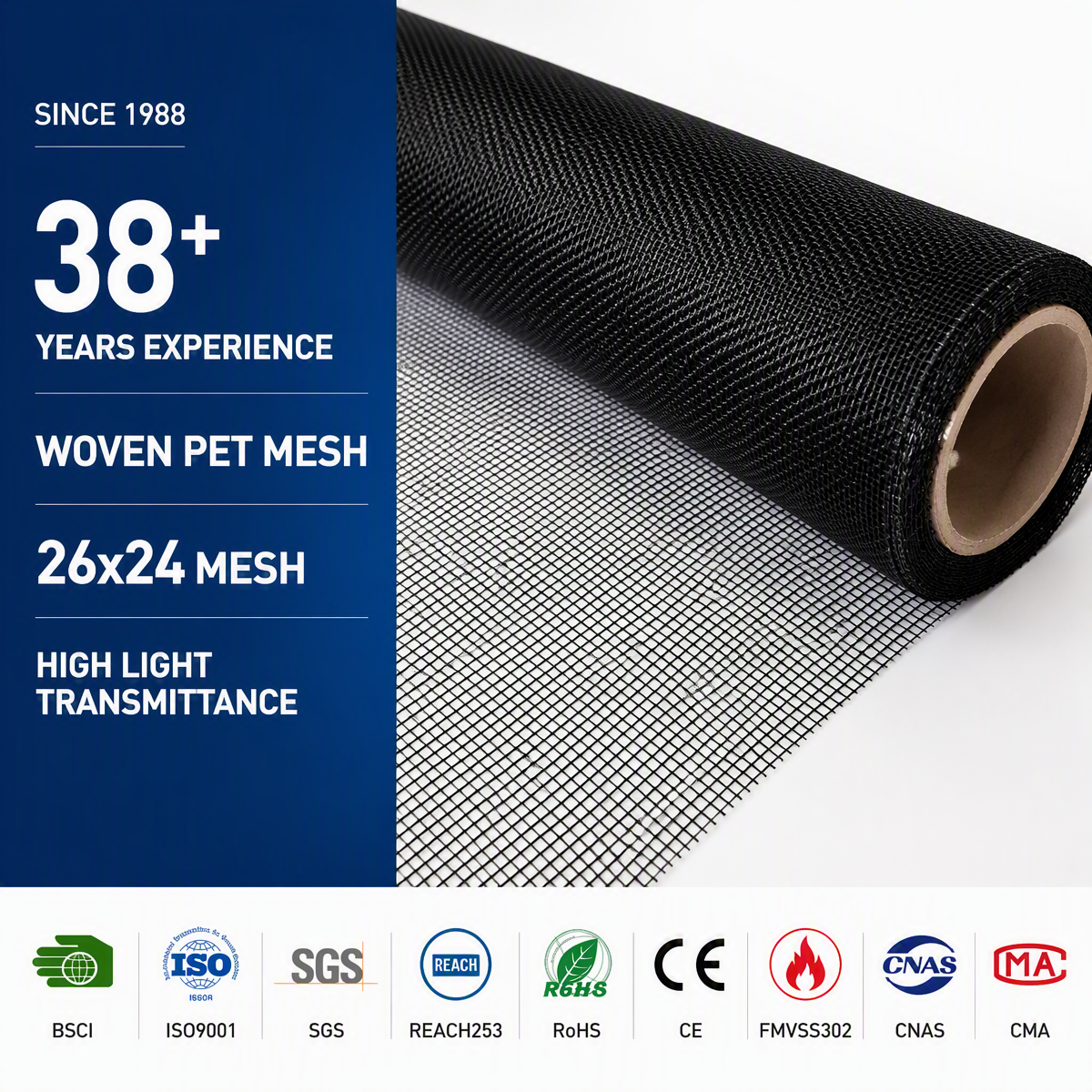 PET 26x24 Mesh FAQ