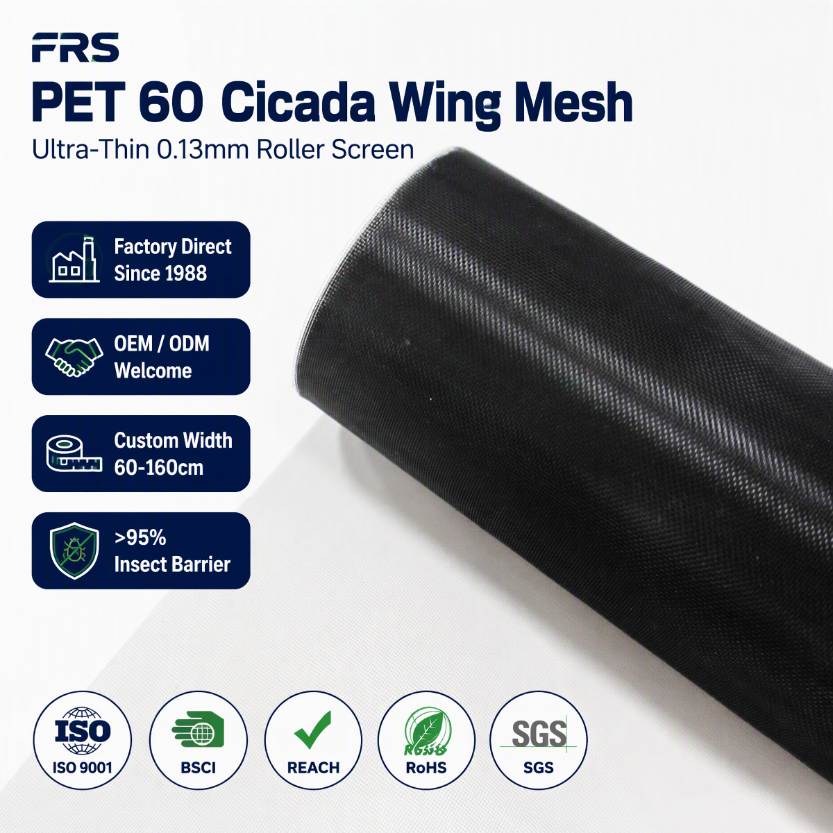 PET 60 Cicada Wing Mesh — FAQ